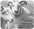 עיצוב מטבע - וגר זאב עם כבש